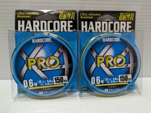 11 DUEL (デュエル) HARDCORE (ハードコア) PEライン 0.6号 HARDCORE X4 PRO 150m 0.6号 イエロー 同梱包できる商品のみ同梱包可能です