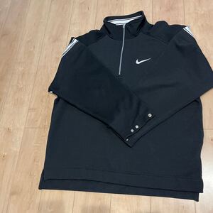 NIKE ナイキ ハーフジップ　ジャージ　XL 90s ブラック