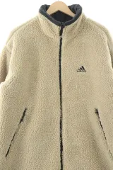 【雷市場（ポンジャン）商品韓国直送】 （ XL ） adidas(アディダス) ロング丈ダウンパーカー ジャンパージャケット リバーシブル フリース オールドスクール- 10812