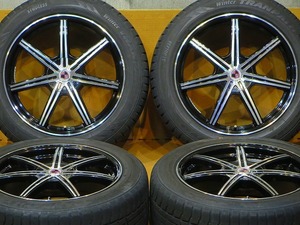 バリ溝 美品【トーヨータイヤ トランパスTX 225/55R19 99Q】スタッドレス 19インチ 8J+45 PCD114.3-5H CX-5 CX-8 ハリアー エクストレイル