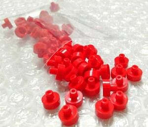 50個　1×1　赤　LEGO　レゴ　未組み立て　未使用　パーツ　部品