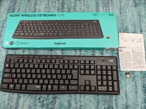 0605u1833　ロジクール ワイヤレスキーボード K295GP 静音 耐水 キーボード 無線 Unifying K295