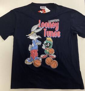 ルーニー・テューンズ Tシャツ■Looney Tune ■バックスバニー■小さめLLサイズ■ ネイビー◇長期保管・未着用品◇タグ付き