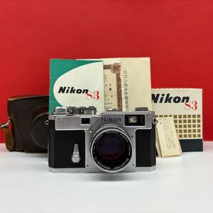 □ Nikon S3 ボディ フィルムカメラ レンジファインダー NIKKOR-S F1.4 5cm レンズ 動作確認済 シャッターOK ニコン 