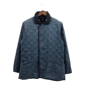 Barbour バブアー ポーラーキルト キルティング ジャケット ネイビー (メンズ L) 中古 古着 Q2664