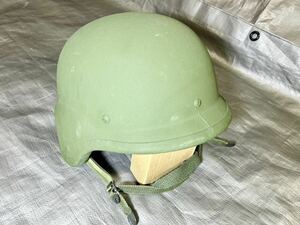 実物 米軍 PASGTヘルメット フリッツヘルメット カーキグリーン チンストラップ アメリカ軍 2000年代生産最終型