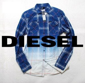 M175■新品★dieselディーゼルコットンチェックシャツジャケットM