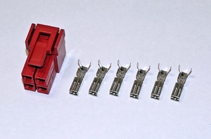 50pcs [International Shipping(SmallPacket/EMS)] VLP-04V-1 outer lock type wire-to-wire connectors Red 6.2mm pitch JST