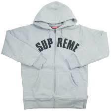 【新品】 Supreme arc logo thermal zip up hoodie GREY XL シュプリーム　Box Logo rare new グレー　希少