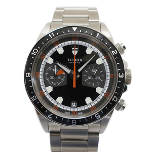 【天白】チューダー ヘリテージ クロノグラフ 70330N ブラック SS 美品 自動巻 メンズ 腕時計