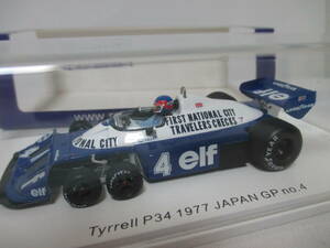 ロム特注ティレルP34　1977年日本GP　1/43