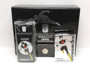 D2411-2【未使用品】ZIPPO/ジッポー　オイルライター　EIGHTMAN/8マン 携帯灰皿付き　シルバー　98年製