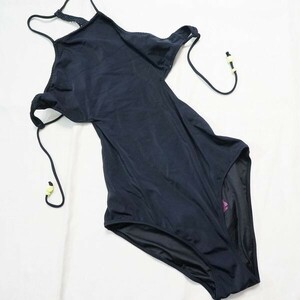 ★VictoriasSecret/光沢ブラック/背中丸出しセクシーデザイン/スポーツ水着/ボディースーツ/レオタード/女装/コスプレ