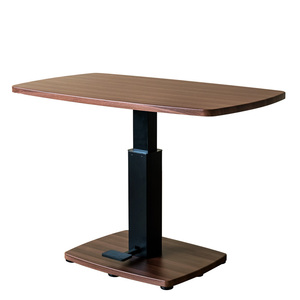 昇降式テーブル 105cm幅 ダイニングテーブル センターテーブル リフティング 高さ調節 LCI-15(WAL) ウォールナット