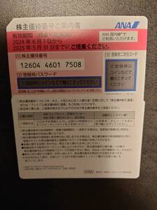 ANA株主優待券2025年5月末まで　即日番号通知可能