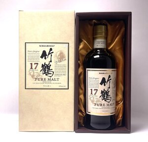 【KKB1602YK】【東京都限定発送商品 】未開栓 NIKKA WHISKY ニッカウイスキー 竹鶴 17年 PURE MALT 700ml/43% 箱有 ウイスキー 古酒