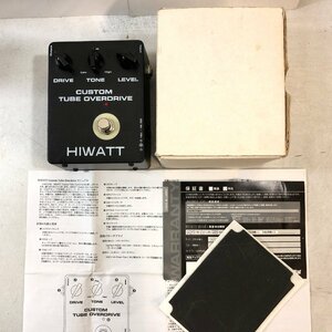 HIWATT CUSTOM TUBE OVERDRIVE＜動作確認済み＞ハイワット 真空管搭載オーバードライブ コンパクトエフェクター⑲ ▲