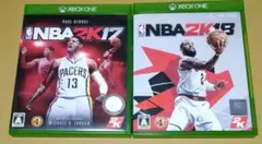 NBA 2K17 NBA 2K18 XBOX ONE 2点セットまとめ売り