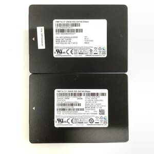 K61003175 SAMSUNG SATA 256GB 2.5インチ SSD 2点【中古動作品】1106