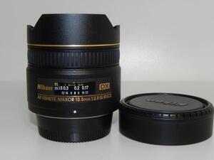 **中古良品　Nikon AF DX Fisheye-Nikkor 10.5mm F2.8G　レンズ*