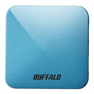 BUFFALO 無線LAN親機 11ac/n/a/g/b 433/150Mbps トラベルルーター ターコイズブルー WMR-433W2-TB【