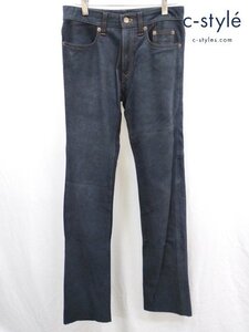 Q999b [人気] KUSHITANI クシタニ レザーパンツ 30 ブラック EXPLORER JEANS 20CB-001 | その他 Q