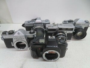 5台セット☆KONICA/PENTAX/MINOLTA/FUJICA SPOTMATIC SRT101 FP 35-SE P50 DATE マニュアルカメラ USED 10737SA☆！！