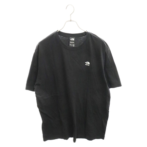 シュプリーム 21AW × THE NORTH FACE Mountains Tee ザノースフェイスマウンテンロゴプリント半袖Tシャツ カットソー ブラック NT52101I