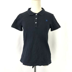 日本製☆MARGARET HOWELL/マーガレットハウエル☆半袖ポロシャツ【レディース2/navy/ネイビー】コットン/Tops/Shirts◇cBH773