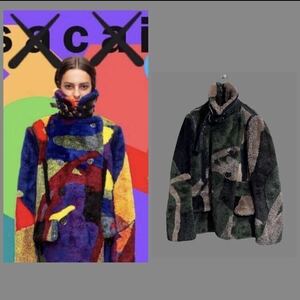 2021年秋冬サカイ　kawsコラボファージャケットコート　sacai