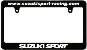 【新品・即決】ブラック ナンバーフレーム SUZUKI スズキ 汎用 USDM SUZUKI SPORT スズキスポーツ スズスポ SUZUKISPORT ☆