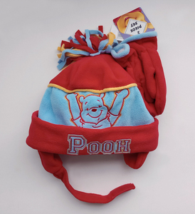 USA購入★★ くまのプーさん フリース帽子と手袋セット ディズニー 未使用品 ★★ DISNEY Winnie the Pooh Beanie