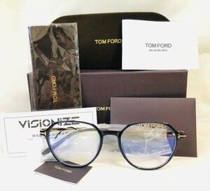 定価6万トムフォード眼鏡TOMFORDクリアフレームめがねメガネ-ボストン国内正規サングラスTOM FORDクラウンパント/ブルーライトカットレンズ