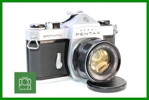 【同梱歓迎】実用■ペンタックス PENTAX SPOTMATIC ボディ+Super-Takumar 55mm F1.8 M42■シャッター全速・露出計完動■12709