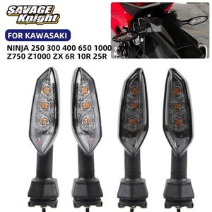 カワサキニンジャ250 300 400 650 z750 z1000 zx6r zx10r zx25rinja er6fモーターサイクルリアウインカー,LED照明,1000