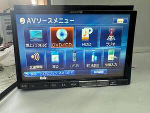 Subaru genuine Alpine VIE-X088VF BIG-X 8 inch HDD navigation playback DVD AUX LED LCD 