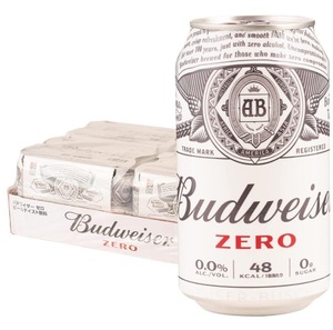 【送料込み】バドワイザー ゼロ Budweiser 350ml × 24本 ノンアルコール ビール　消費期限24年12月