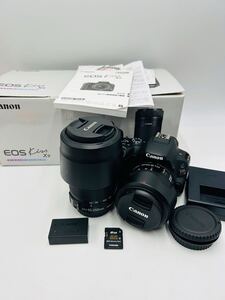 Canon kiss X9 18-55mm 55-250mm レンズ2本付き　 デジタル一眼レフカメラ キヤノン