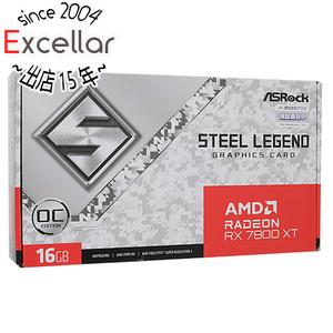 【新品(開封のみ)】 ASRock製グラボ Radeon RX 7800 XT Steel Legend 16GB OC PCIExp 16GB [管理:1000028359]