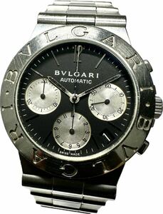 1円〜 Y 国際保証書付き BVLGARI ブルガリ ディアゴノ スポーツ クロノグラフ CH35S メンズ 自動巻き 付属品 箱 冊子 時計 42401421