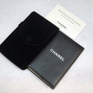 定型外送料無料 長期保管品 CHANEL シャネル コンパクトミラー オイルコントロールティッシュ あぶらとり紙 現状品