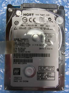 【中古】 HGST HTS545032A7E380 320GB/8MB 4146時間使用 管理番号:D130