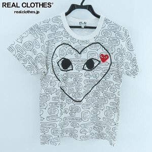 ☆PLAY COMME des GARCONS/プレイコムデギャルソン 総柄Tシャツ AD2011/AZ-T153/M /UPK