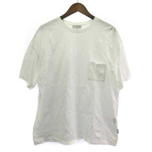 マッキントッシュ MACKINTOSH Ｔシャツ カットソー 半袖 ポケットオーバー 白 ホワイト 44 メンズ