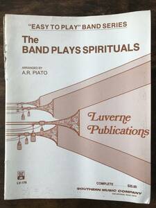 送料無料/吹奏楽楽譜/A.R.ピアト編：バンド・プレイズ・スピリチュアルズ/スコア・パート譜セット