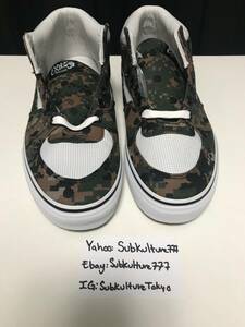 【新品】Supreme シュプリーム COMME des GARCONS　コム・デ・ギャルソン VANS バンズ　Half Cab 28.5 ギャルソン era 緑 白 white