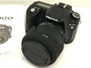 PENTAX K100D / SIGMA DC 18-200mm 1:3.5-6.3 デジタル一眼レフカメラ 説明書付き ジャンク 中古【UW070033】