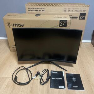 msi optix mag27c ゲーミングモニター　27インチ　湾曲