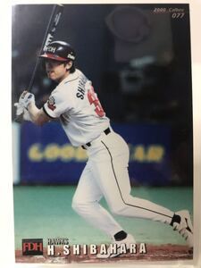 柴原洋　　77 カルビープロ野球チップス　2000 ノーマルカード　　福岡ダイエーホークス