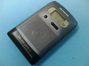 日本製！希少★aiwa 　FM／AMステレオ　 ポケットラジオ 　CR-DS805★ジャンク